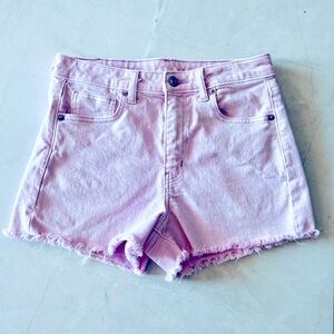 AE Pink Denim Cutoff Shorts, size 2